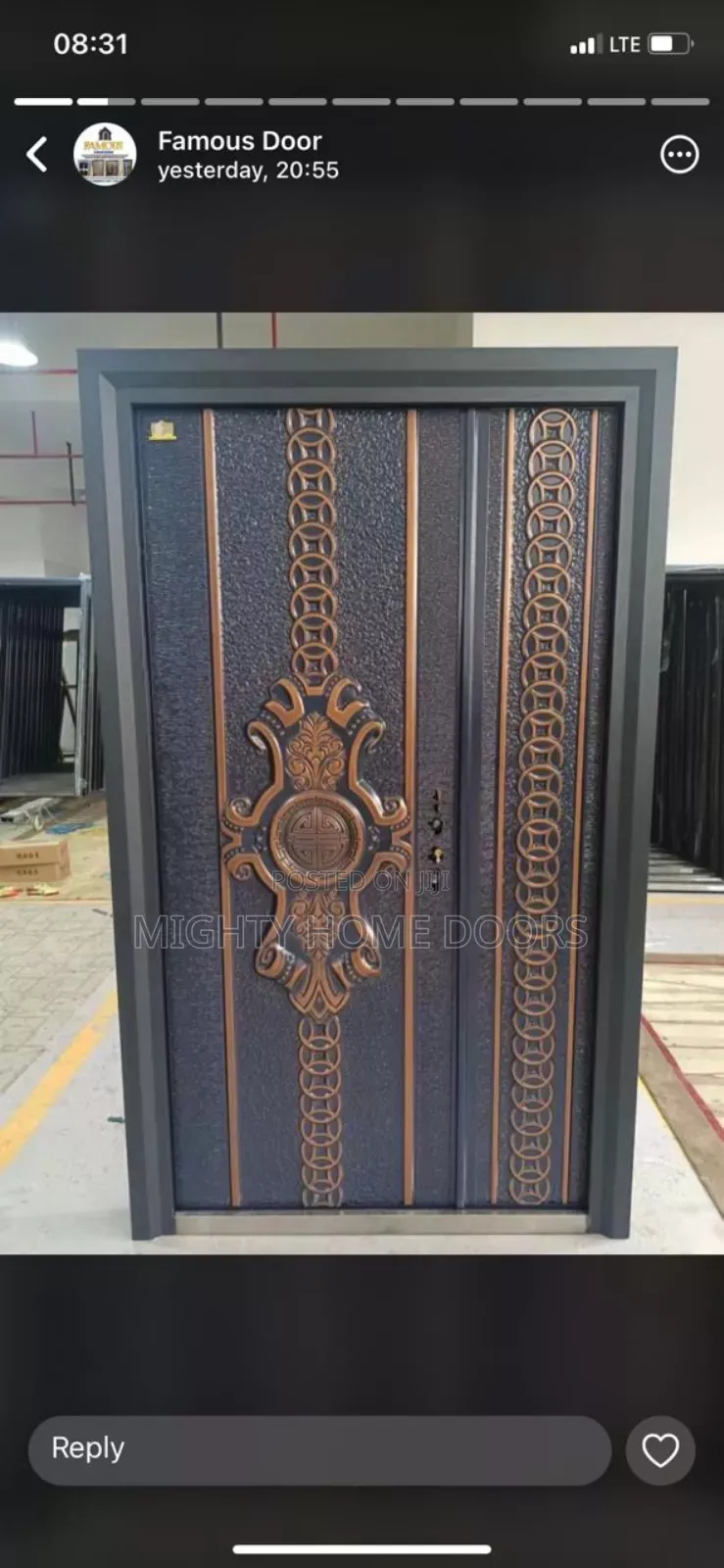 4ft Armored Security Door