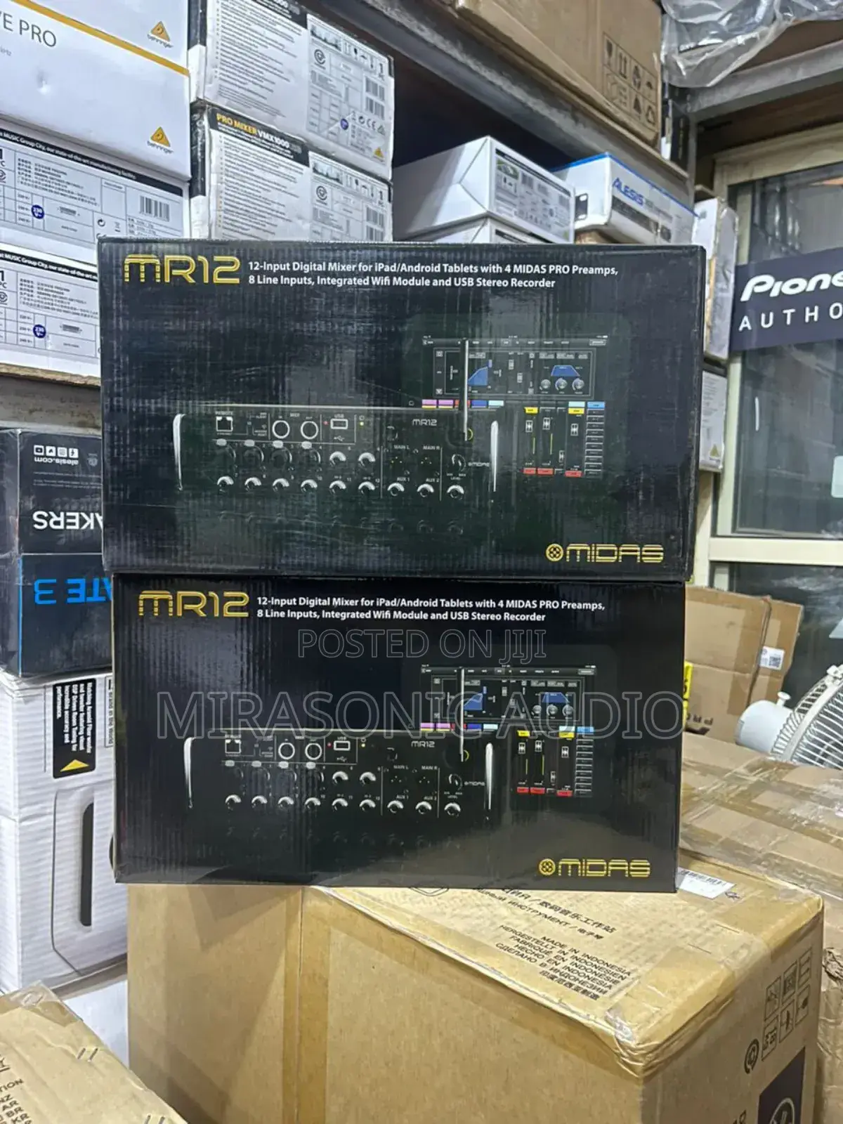 Midas MR12 12-input Digital Mixer For iPad/Android Tablets