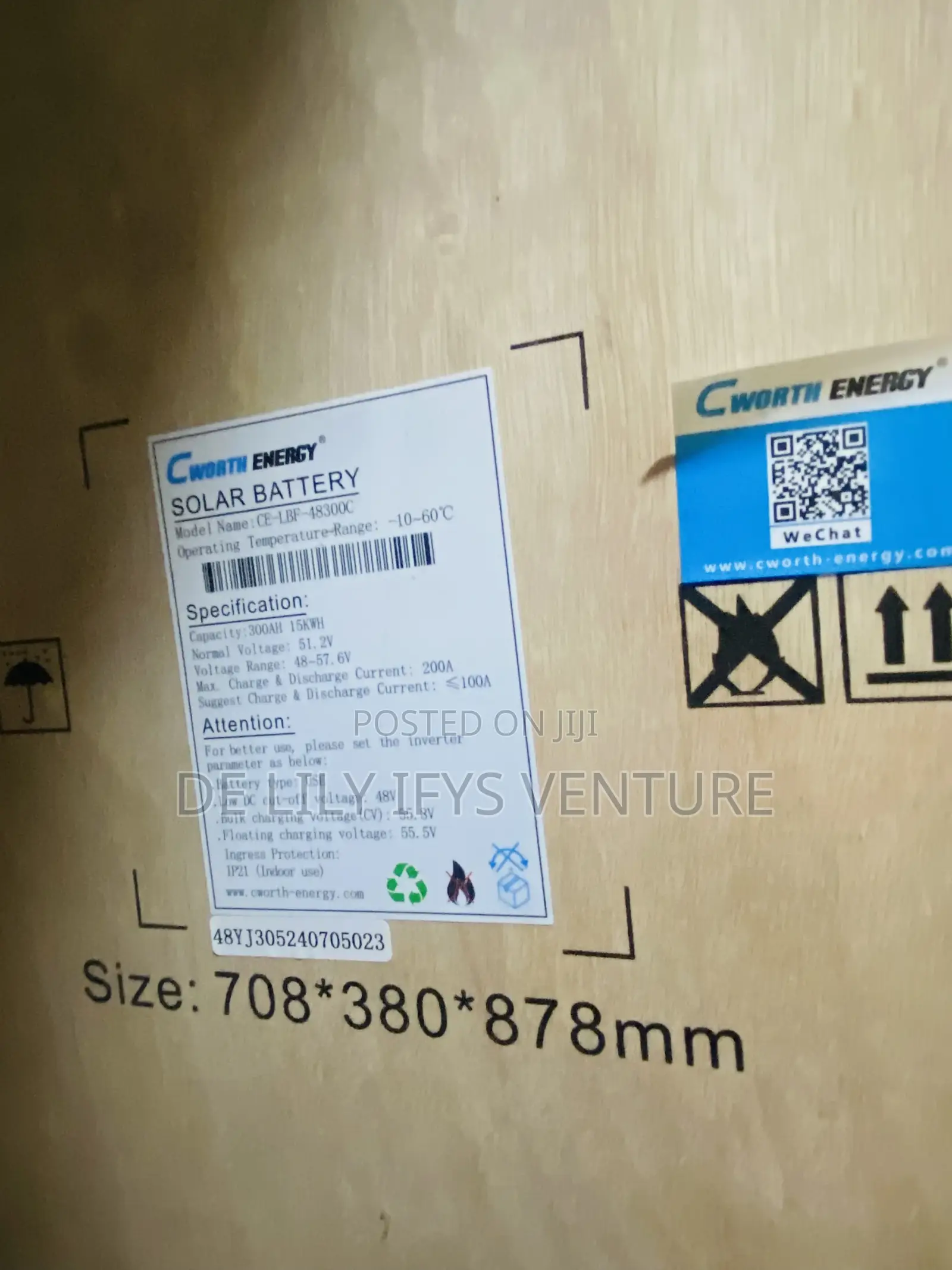 Cworth Lithium Battery 15kwh 51.2v