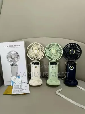 Hand Held Rechargeable Fan With Base