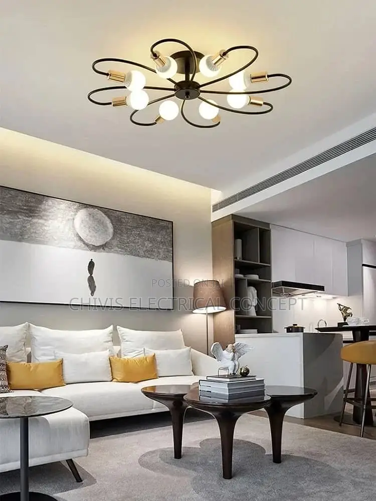 Nordic Design Pendant Light Simple LED Spider Light Chandeli