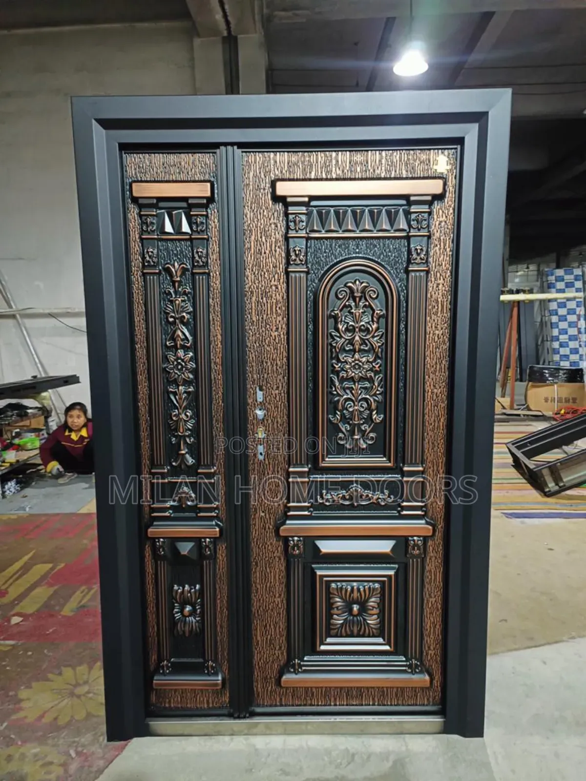 Quality 4ft Copper Security Doors Y12