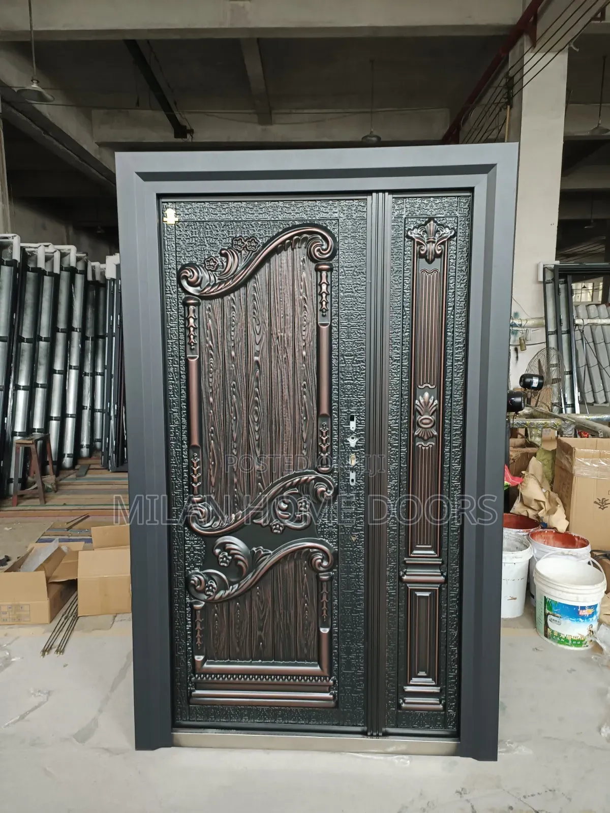 Flag Design 4ft Copper Security Doors