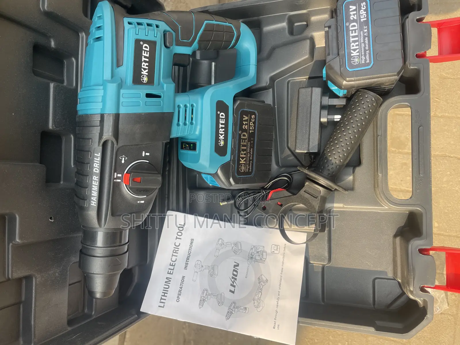 Cordless Rotary Hammer Machine 21V KRTED