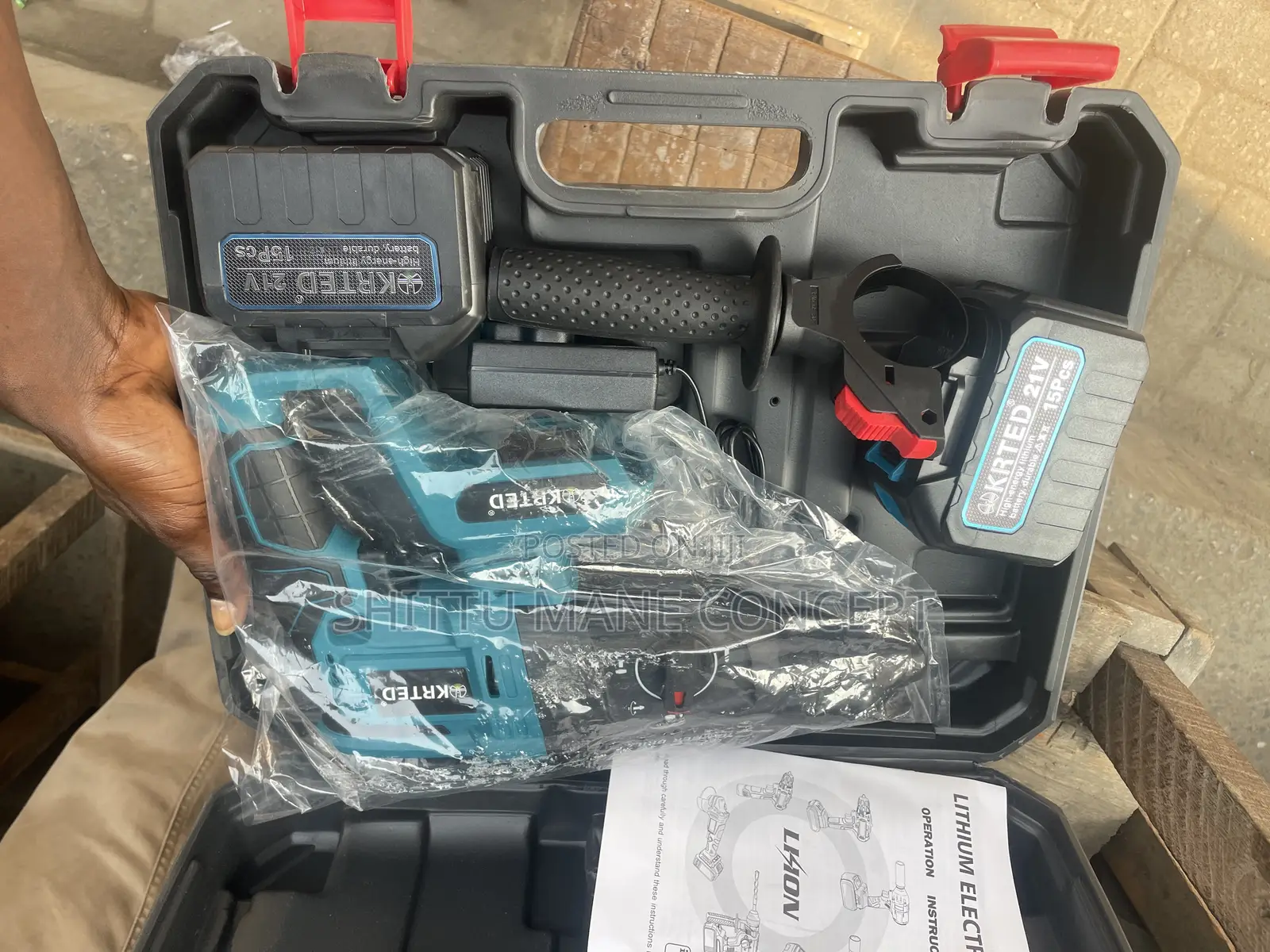 Cordless Rotary Hammer Machine 21V KRTED
