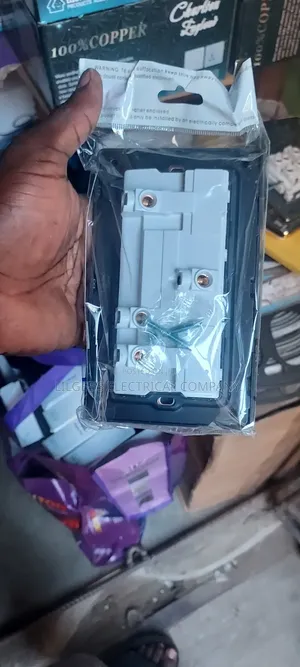 Grey Colour Double Socket