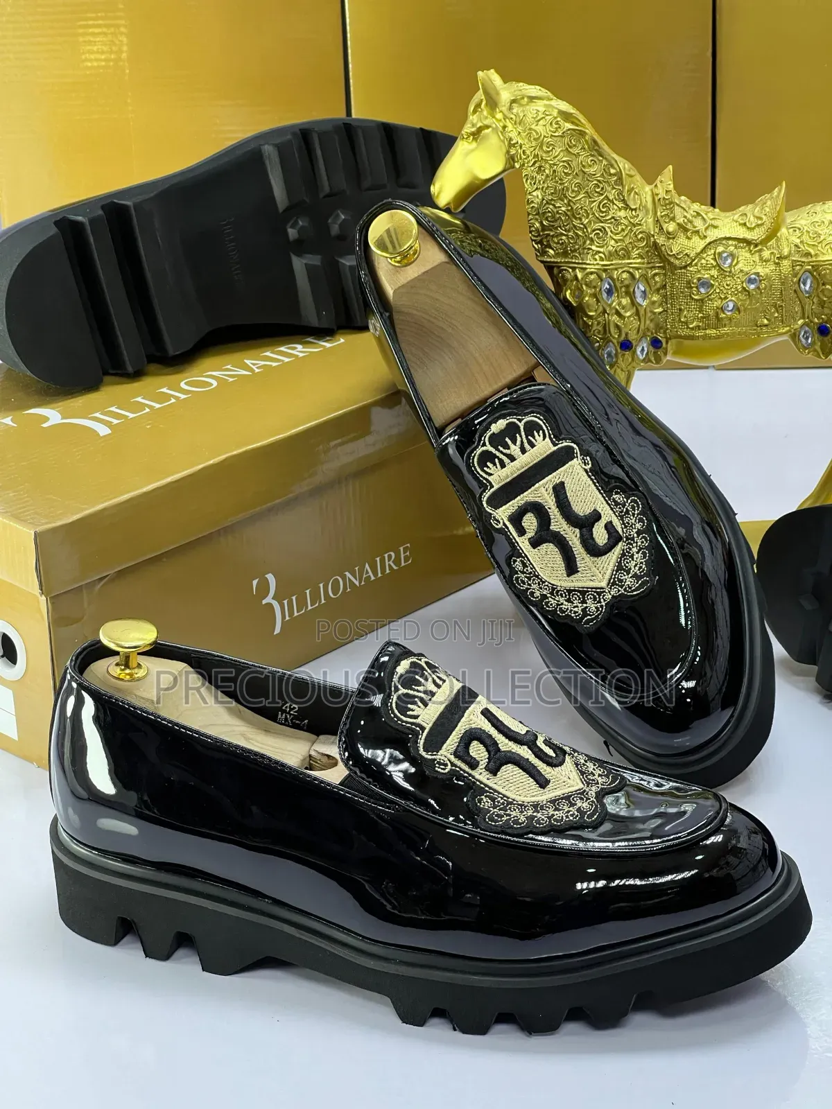 Billionaire Glossy Leather Shoe for Men