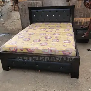 4.5x6 Bedframe and Mattress Set, Available as Seen