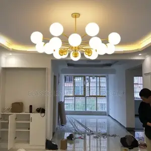 Modern Minimalist Chandeliers Multi Headed Grape Shaped