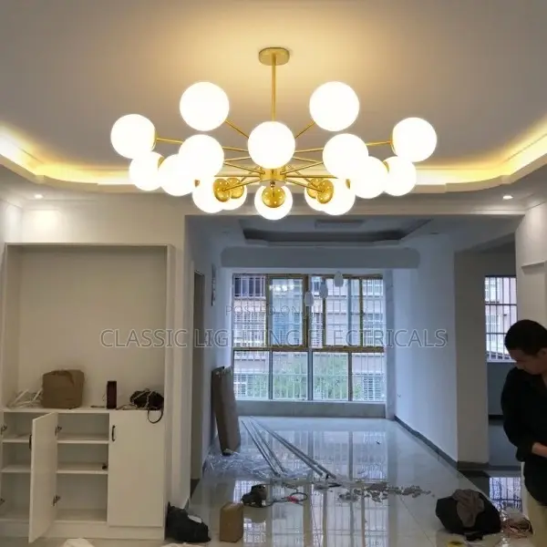 Modern Minimalist Chandeliers Multi Headed Grape Shaped