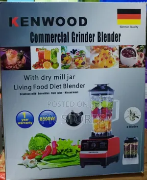 2L Kenwood Commercial Blender With Dry Mill Jar