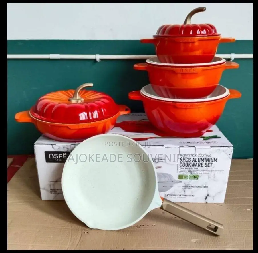 9pcs Cast Iron Cookware Set