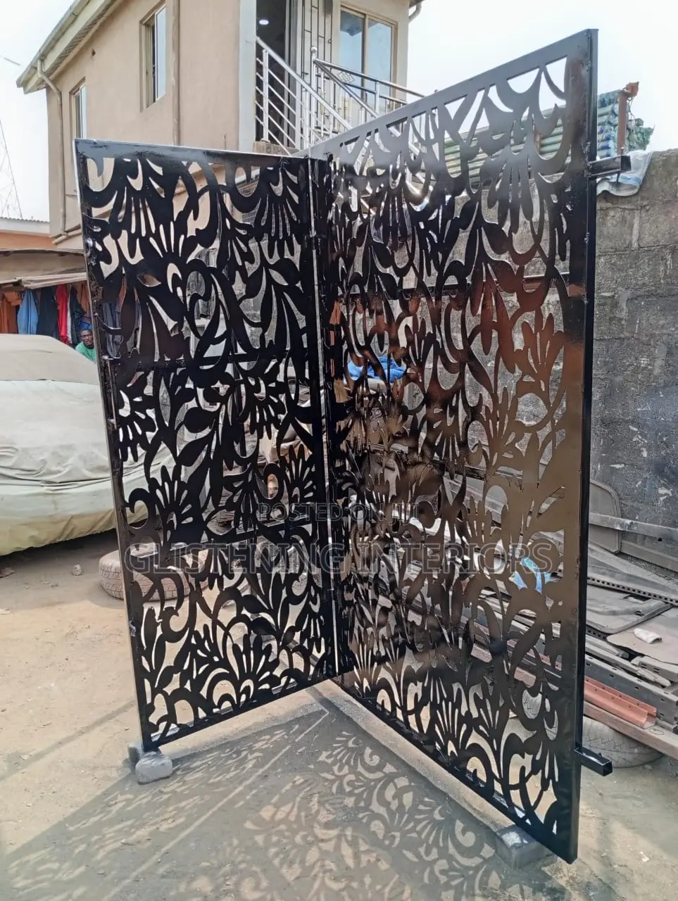 Wrought Iron Laser Gate