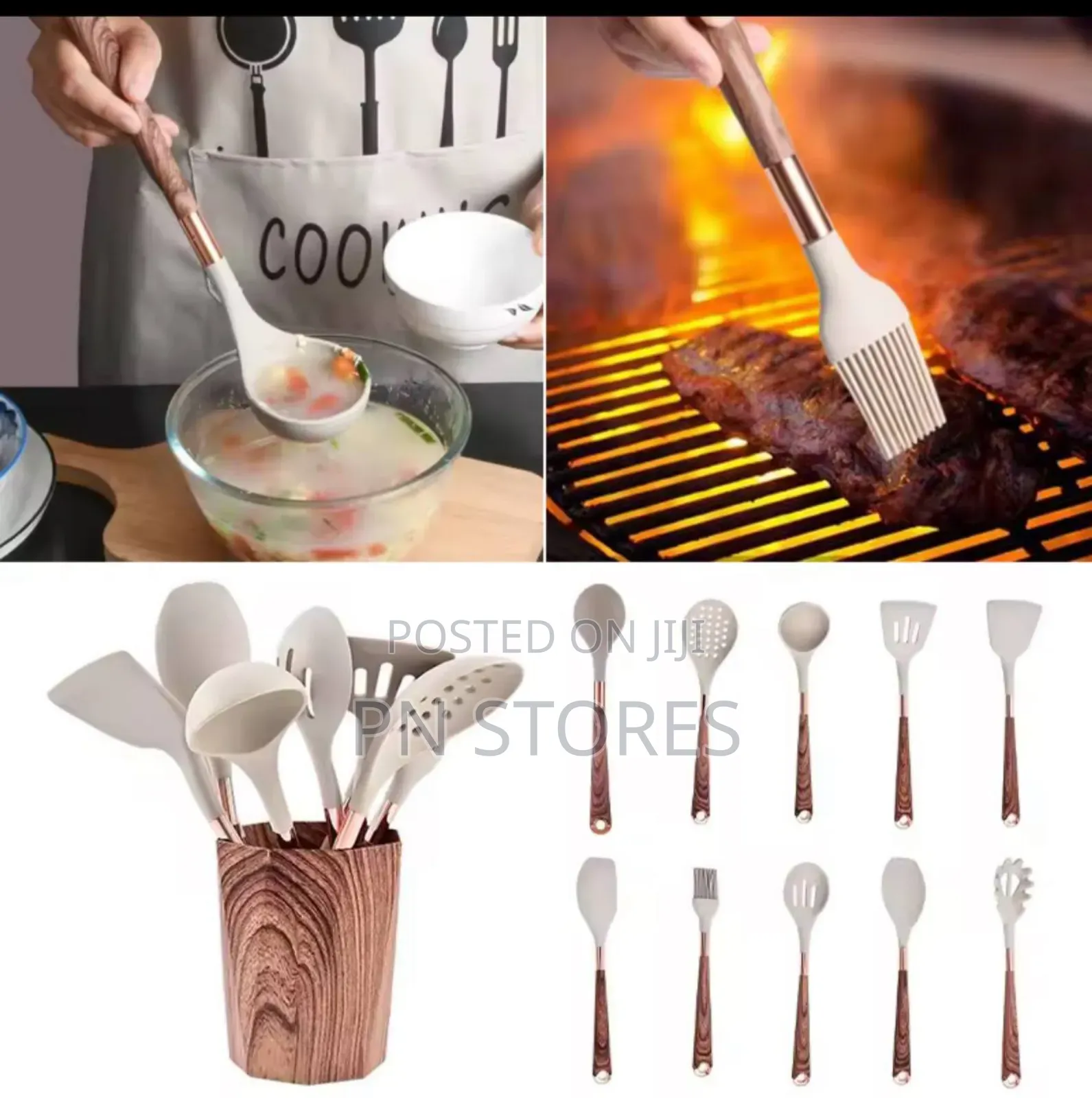 Quality Silicone Kitchen Spoon Set