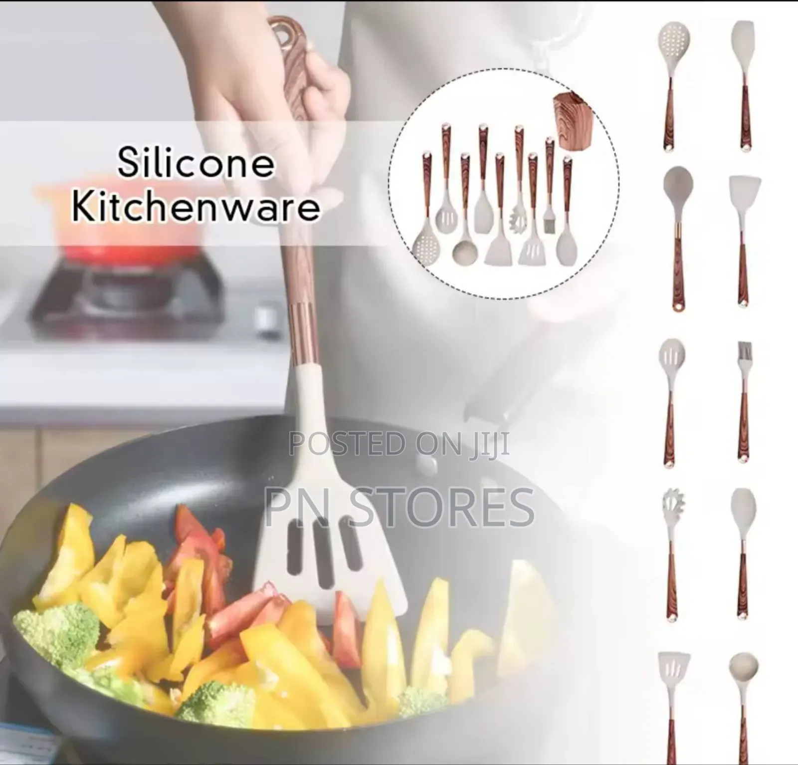 Quality Silicone Kitchen Spoon Set