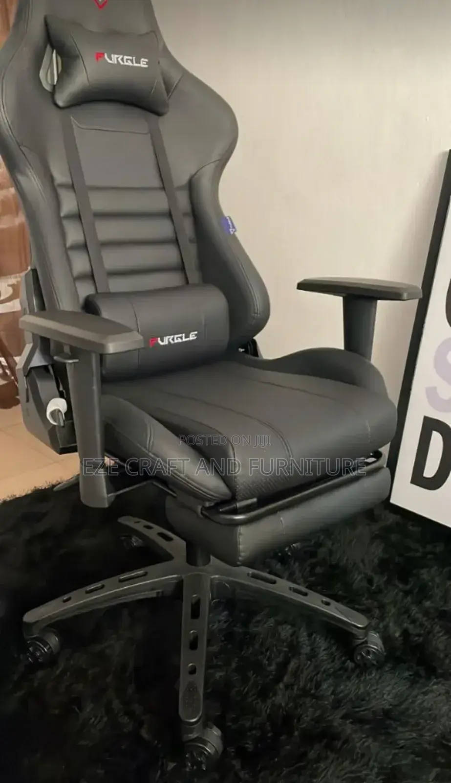 Full Black Game Chair