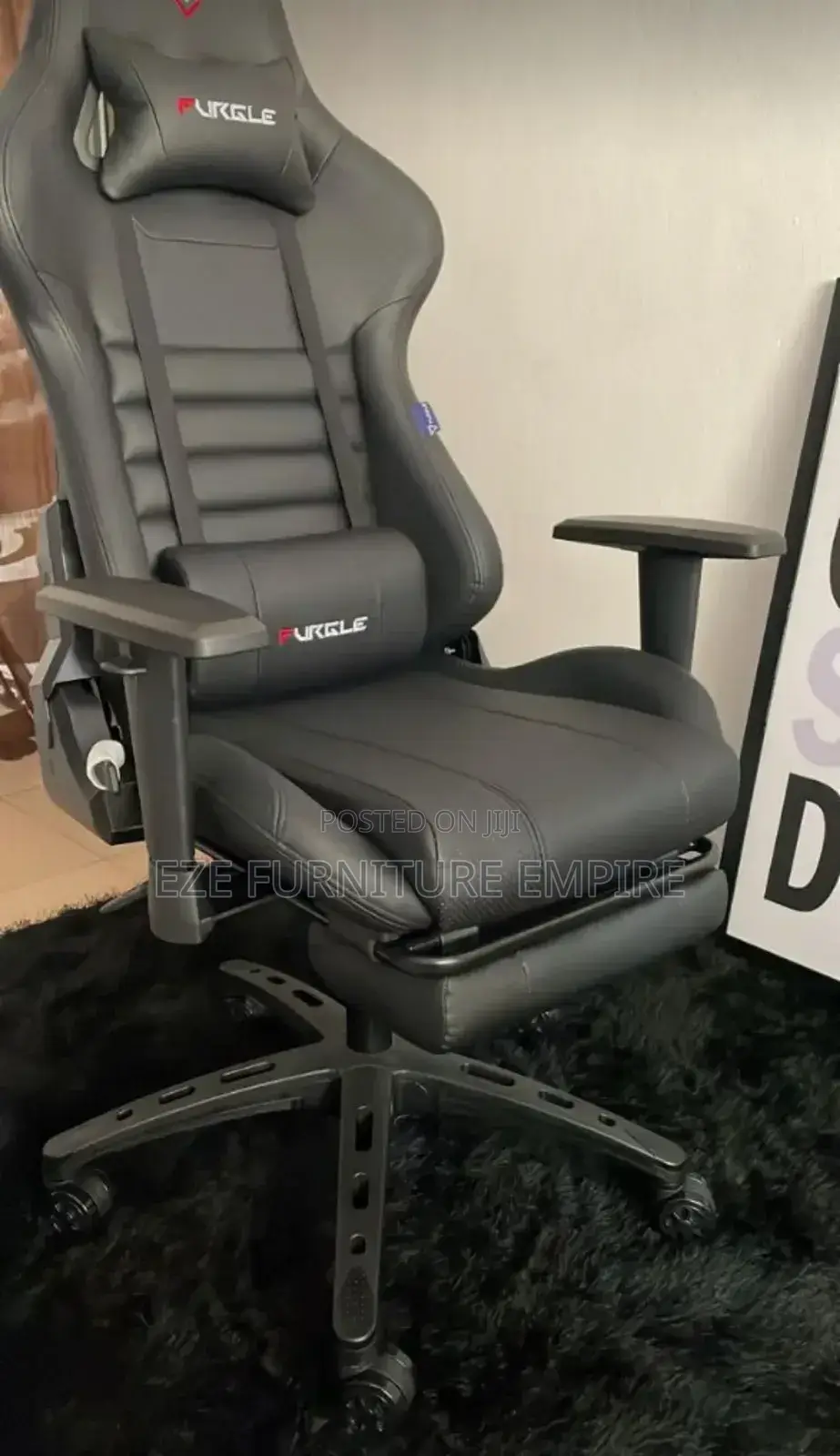 Full Black Game Chair