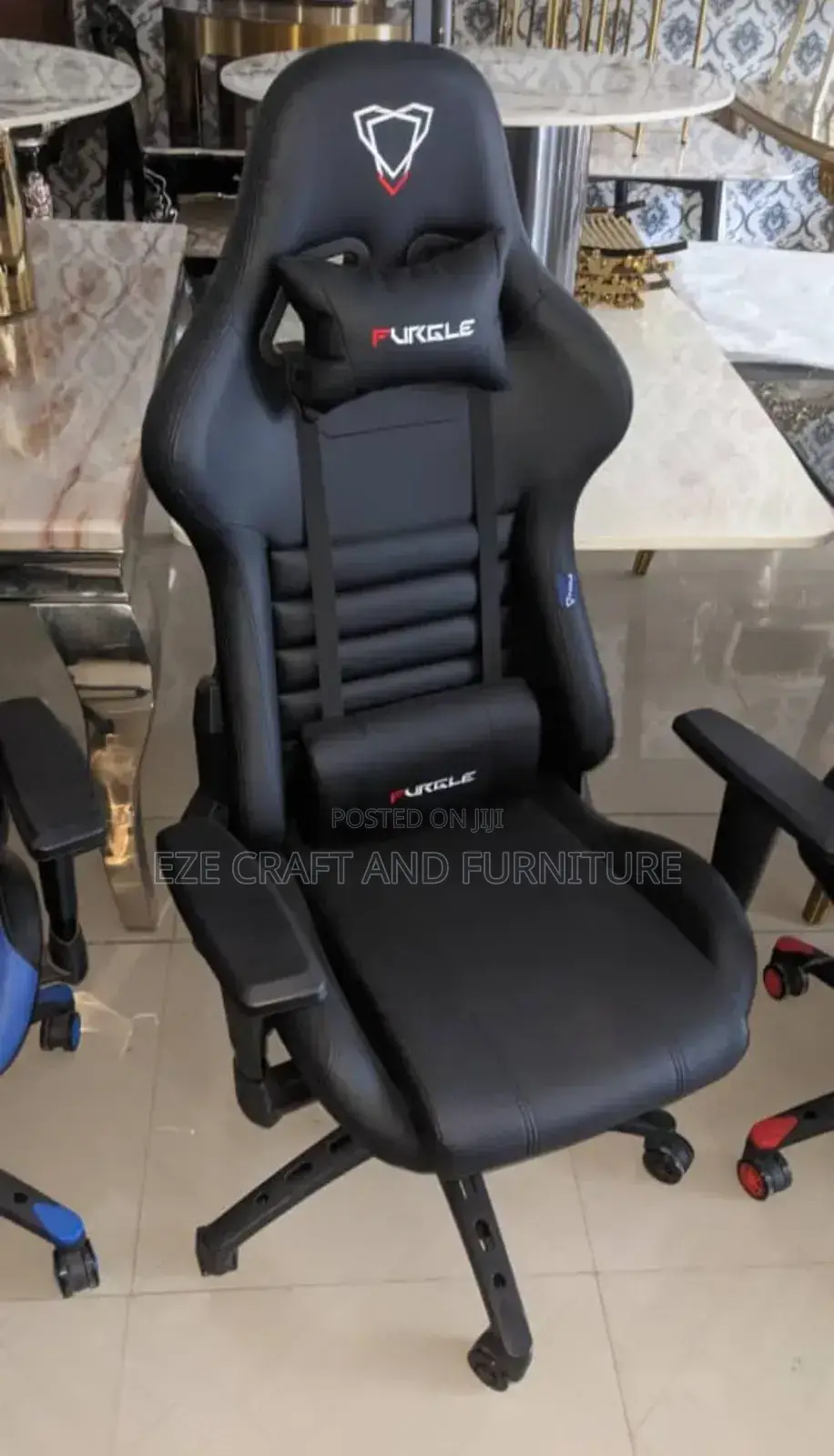 Full Black Game Chair