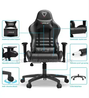 Full Black Game Chair