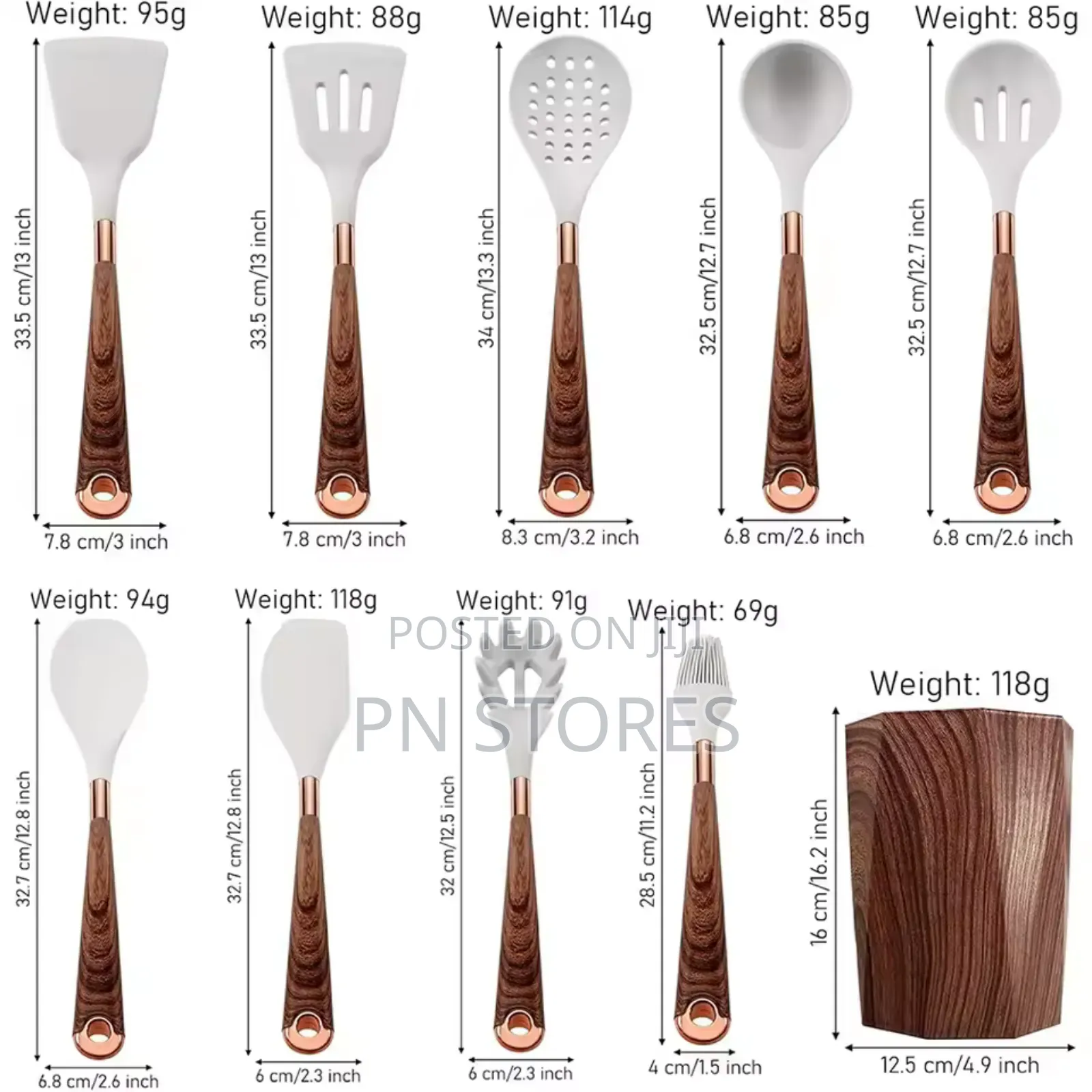 Quality Silicone Kitchen Spoon Set