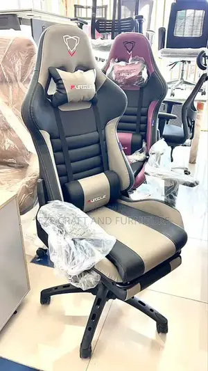 Gray and Black Game Chair