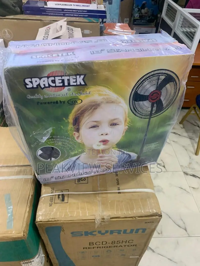 Spacetek 18'' Standing Fan - Powerful Cooling Solution