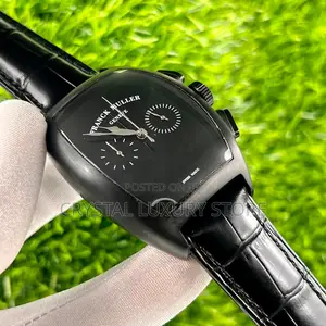 Franck Muller Quality Luxury Men Genuine Leather Wristwatch