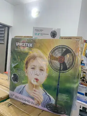 Spacetek 18'' Standing Fan With Automatic Oscillation