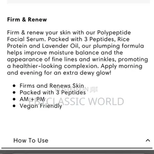 Face Facts Firm + Renew Polypeptide Serum