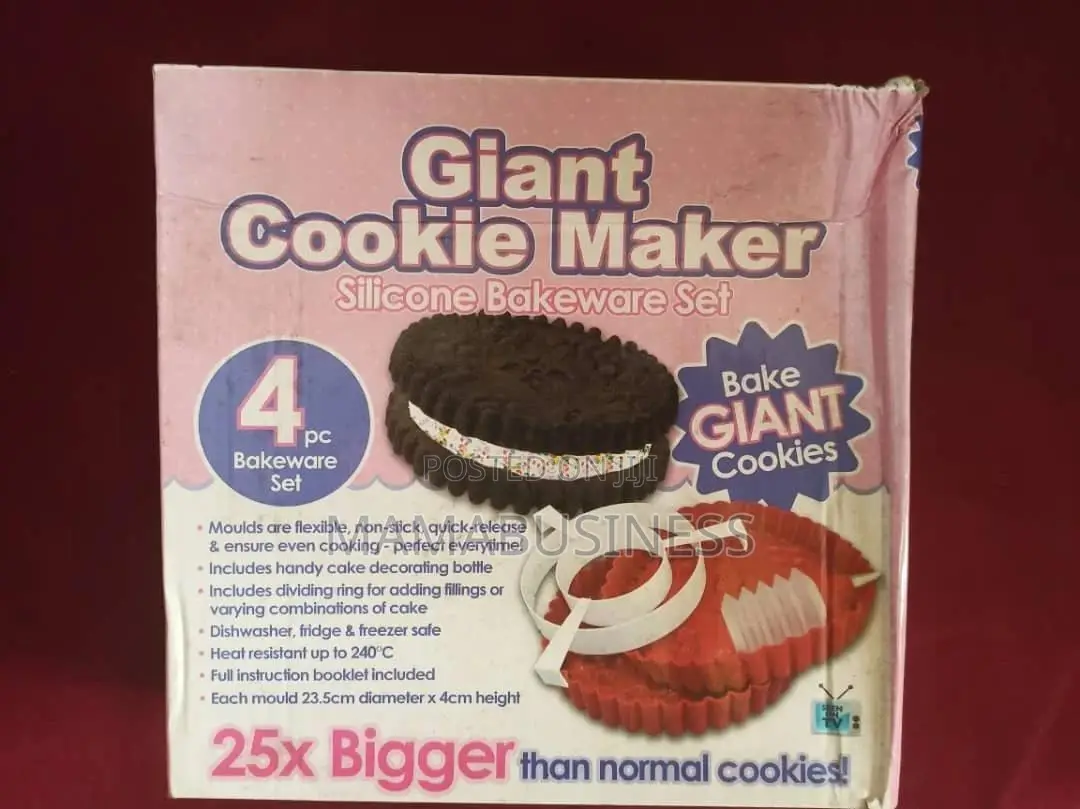 Giant Cookie Maker Silicone Bakeware Set - 4pc Bakeware Set