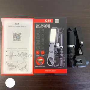 Q18 Desktop Tripod Gimbal Stabilizer With Light