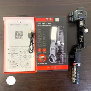 Q18 Desktop Tripod Gimbal Stabilizer With Light