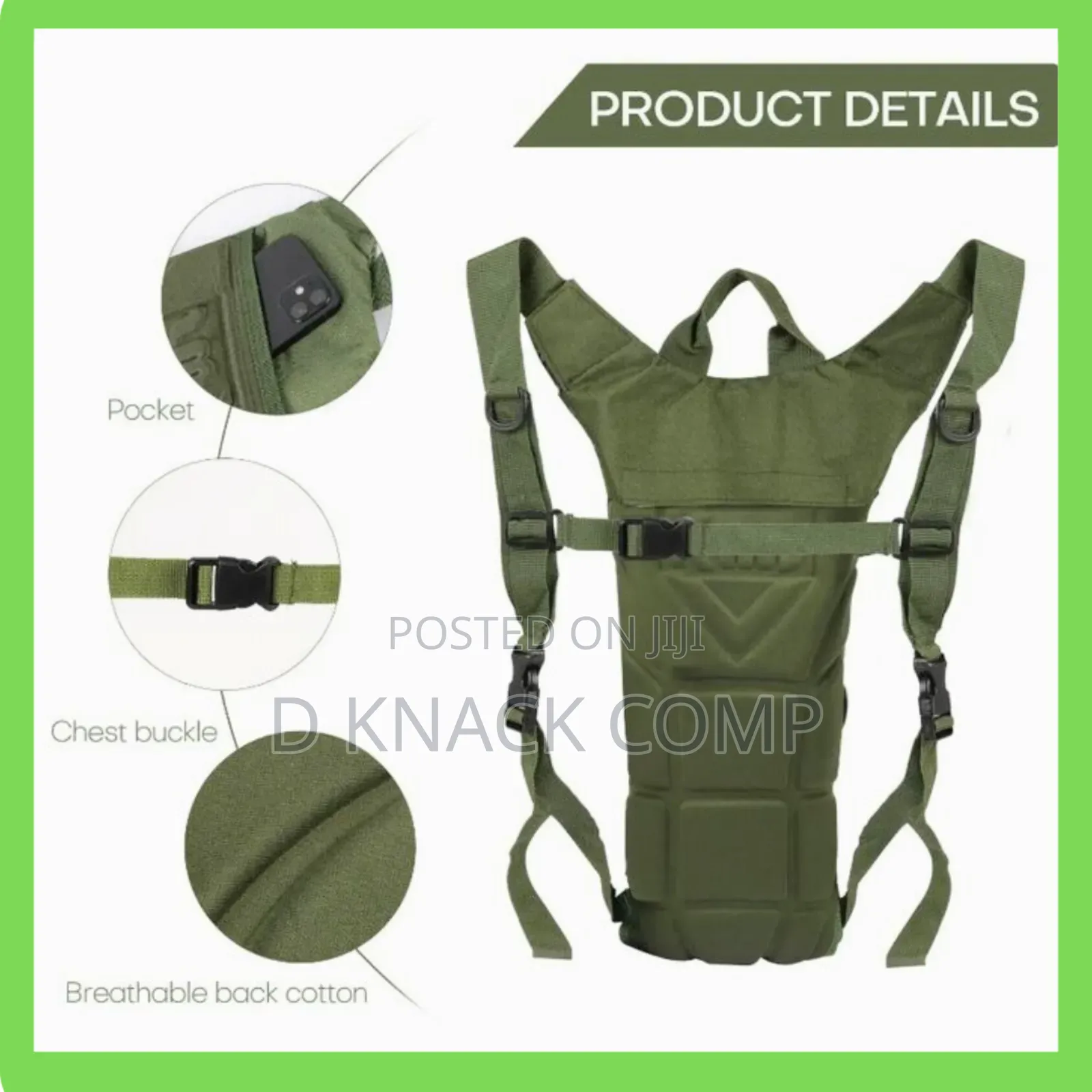 3L Water Container Backpack Suitable for Hiking and Cycling