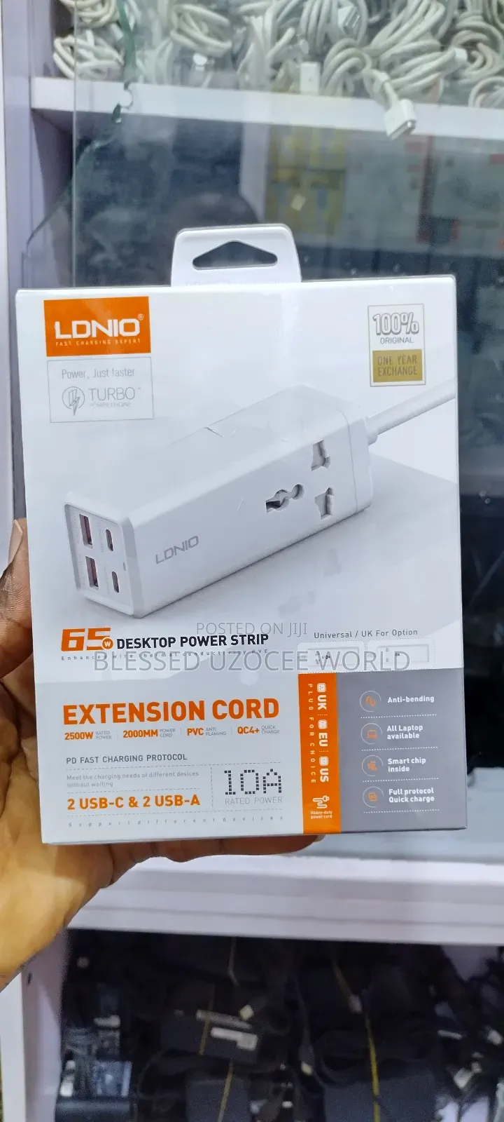 LDNIO 65w Desktop Power Strip Fast Charging Extension Socket
