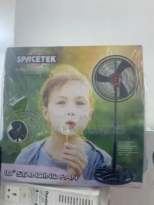 Spacetek 18'' Floor Fan for Bedrooms and Living Rooms