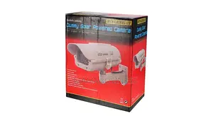 Solar Power CCTV Waterproof Realistic Camera + Flashing Led