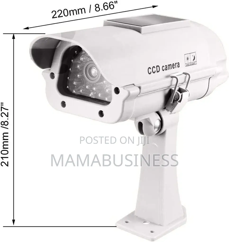 Solar Power CCTV Waterproof Realistic Camera + Flashing Led