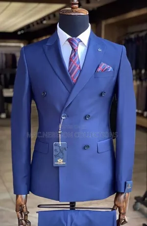 Photo - Double Breasted Royal Blue Suit
