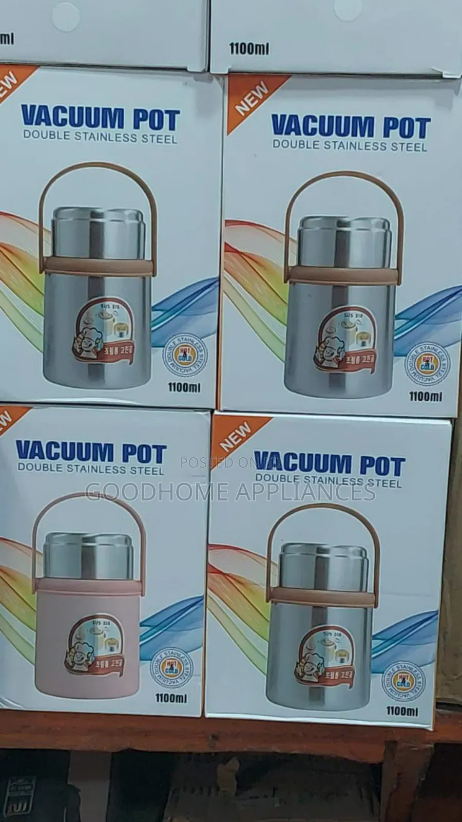 Double Stainless Steel Vacuum Pot