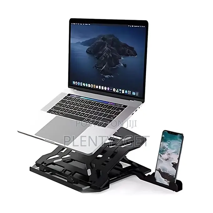 Portable Laptop Stand With Mobile Phone Support 2 in 1
