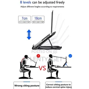 Portable Laptop Stand With Mobile Phone Support 2 in 1
