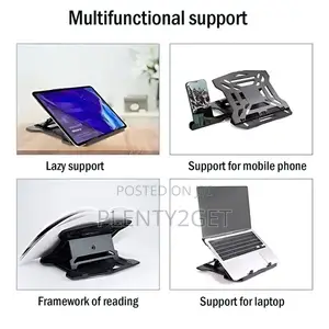 Portable Laptop Stand With Mobile Phone Support 2 in 1