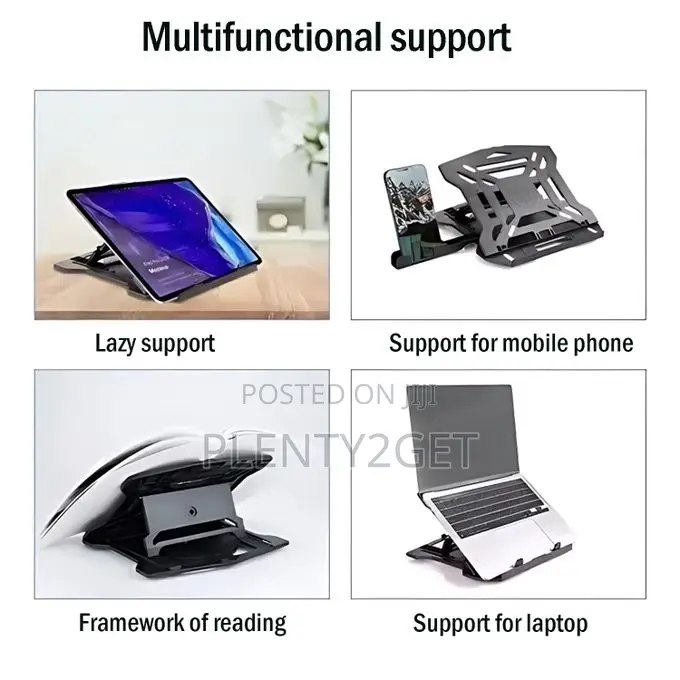 Portable Laptop Stand With Mobile Phone Support 2 in 1