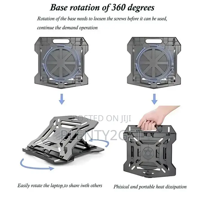 Portable Laptop Stand With Mobile Phone Support 2 in 1