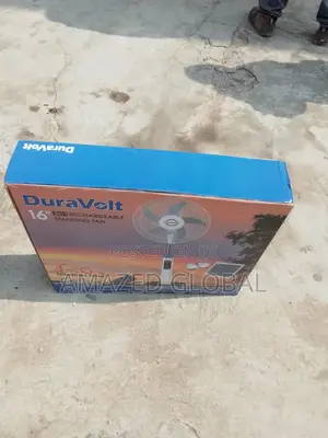 The New Duravolt 3 in 116" Ac/Dc Rechargeable Standing Fan