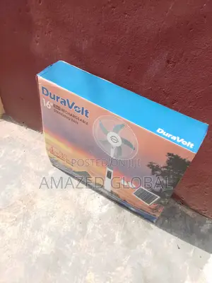 The New in Duravolt Super Cooling 16 Inch Rechargeable Fan