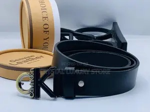 Kelvin Klien Quality Luxury Men Genuine Leather Belt