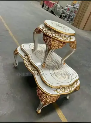 Royal Wooden Center Table With Two Stools
