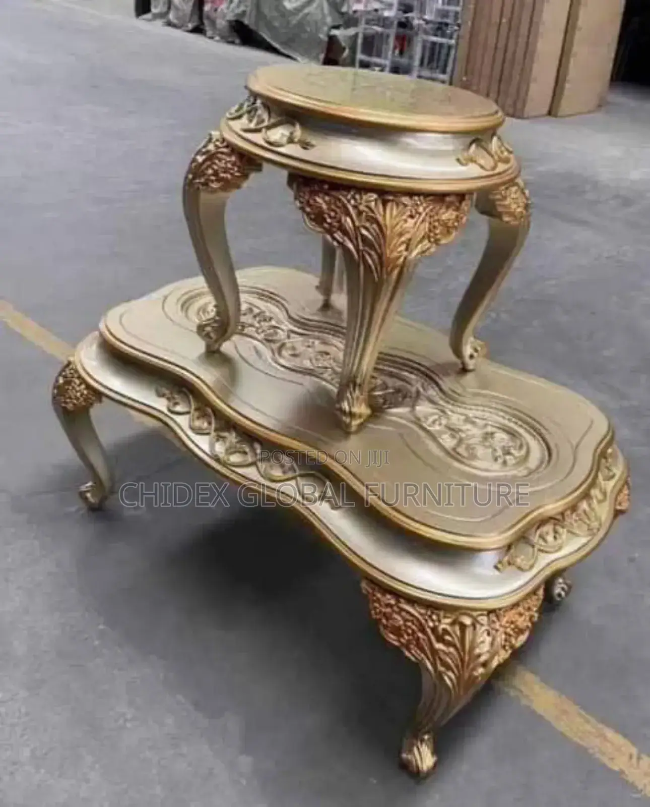 Royal Center Table With Two Side Stools