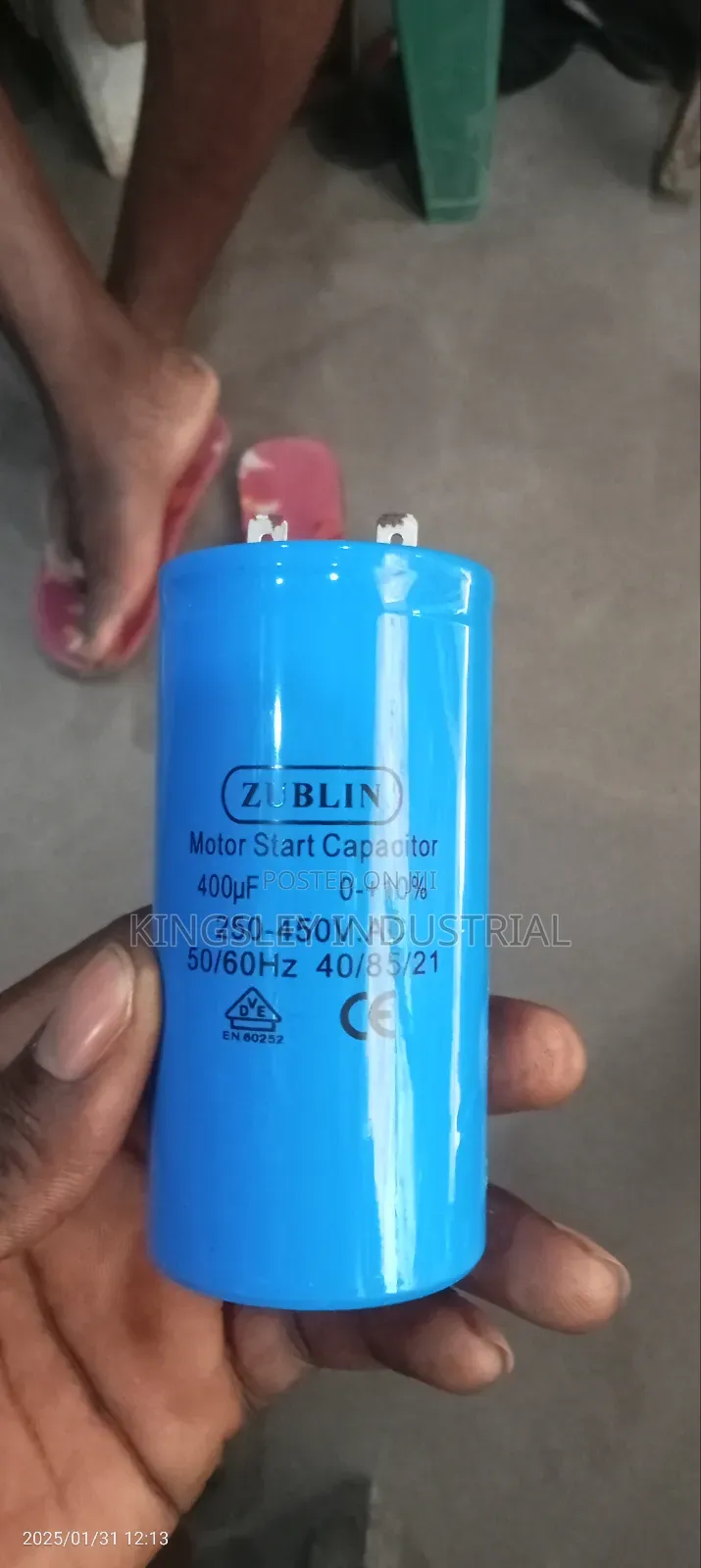 Motor Start Capacitor 400uf 250v AC